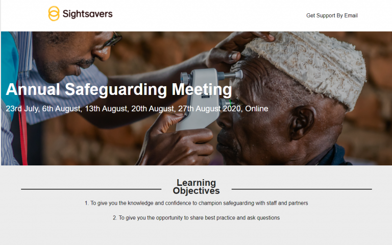 Sightsavers Virtual MEL Meetings